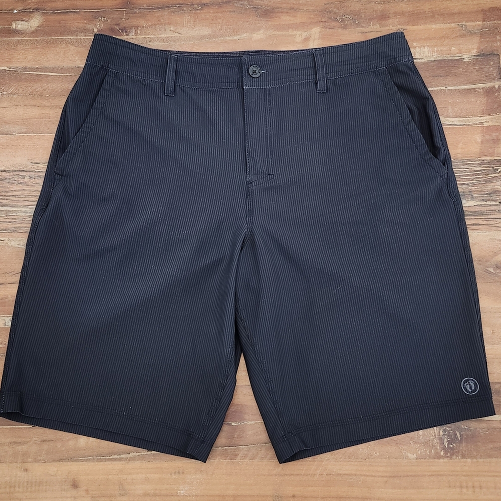 Hang Ten Black Flat Front Shorts